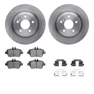 R1 Concepts WFWH1-63184 E- Line Series Brake Rotor W/ Ceramic Brake Pads & Hdw